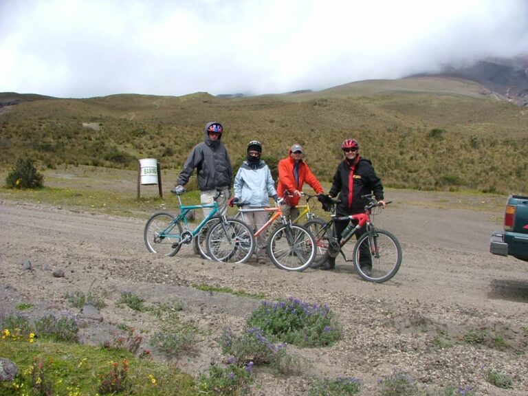 Biking in cotopaxi ecuador